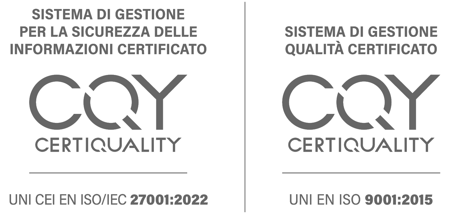 Certificazioni ISO 9001 e ISO 27001